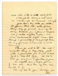 Dwight Eisenhower WWII Autograph Letter Signed One Month After D-Day -- ''...I'm a flea on a hot griddle...how promptly I duck to the shelter when the 'Buggers' come around!...''