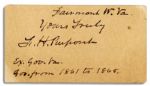 The Father of West Virginia, Francis Harrison Pierpont Signed Slip