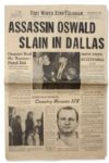 25 November 1963 Edition of the Fort Worth Star-Telegram Newspaper -- ASSASSIN OSWALD SLAIN IN DALLAS