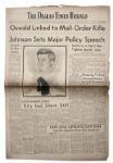 24 November 1963 Edition of The Dallas Times Herald Newspaper Declaring Dallas Police Have airtight Case Against Oswald -- The Day He Was Killed