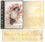 Howard Chandler Christy Signed First Edition of The Girl I Loved -- Featuring His Illustrations