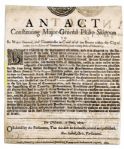 English Civil War 1650 Broadside Appointing a Commander in Chief of The Guard to Protect Parliament -- ...for the suppressing of all Tumults, Insurrections, Rebellions, and Invasions...