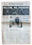 Fort Worth Star-Telegram 22 November 1963 Morning Edition Newspaper -- Welcoming President Kennedy to Texas Before His Fateful Assassination -- JFK Lands Amid Roar of Cheers