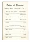 Dance Card From a Ball Held for James Garfield's 1881 Inauguration