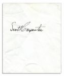 Excellent Collection of 6 NASA Astronaut Signatures on Greeting Cards -- Includes Several of the Mercury 7