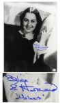Olivia de Havilland Signed 11 x 14 Gone With The Wind Photo -- Fine