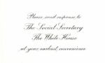 Invitation From the Carter White House to Robert McNamara's Wife For ''Reading Is Fun Day'' -- ''Mrs. Carter requests the pleasure of your company...'' -- 1979