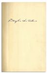 Douglas MacArthur Signed First Edition of His Biography, ''MacArthur, His Rendezvous With History''