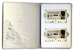 Apollo 17 Astronaut Ron Evans Signed ''Let's Fly to the Moon'' Cassette Tape Set