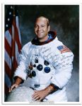 Apollo 17 Astronaut Ron Evans Signed 8'' x 10'' Photo -- Fine