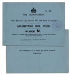 King Edward VII & Queen Alexandra Coronation Invitation Ticket