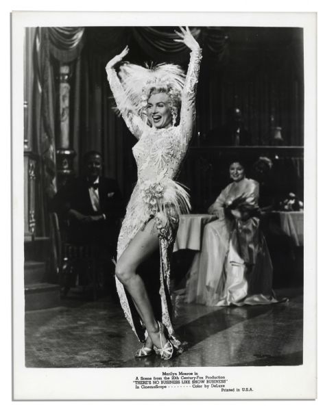 8 x 10 Photograph of Marilyn Monroe in Costume in Theres No Business Like Show Business -- Fine