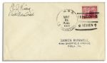 WWII Fleet Admiral Ernest King Cover Signed