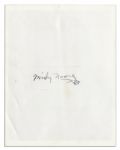 Unique James Cagney 8'' x 10'' Photo Signed & Dedicated to Mickey Rooney's Family -- With a Mickey Rooney COA