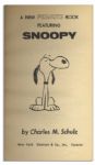 Charles Schulz Hand Drawn Sketch of Snoopy in ''A New Peanuts Book Featuring Snoopy''