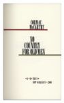 Gorgeous Signed Limited Edition of Cormack McCarthy's ''No Country For Old Men'' -- The Novel That Inspired 2007's Best Picture -- Fine