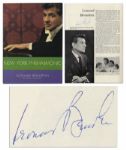 Leonard Bernstein Signed Philharmonic Program