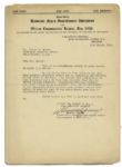 Marcus Garvey Letter Signed on Universal Negro Improvement Association Letterhead as Its President -- ''...it would be good if you could devote some time to interesting other folks...''