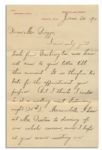 19th Century Author Edward Everett Hale Autograph Letter Signed -- ''...I am only just back from Washington...''