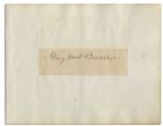 Social Reformer Henry Ward Beechers Signature