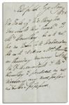 Duke of Wellington 1835 Letter Written in the Third Person