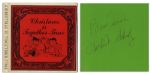 Charles Schulz Signed Peanuts Christmas Theme Book