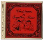 Charles Schulz Signed ''Peanuts'' Christmas Theme Book