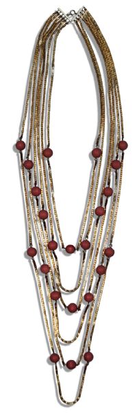 Jackie Kennedys Personally Owned Gold-Plated Necklace by Christian Dior