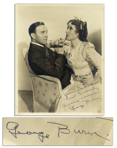 George Burns & Gracie Allen Signed 8 x 10 Photo