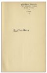 Carl Sandburg ''Abraham Lincoln, The Prairie Years'' First Edition Signed