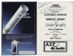Katharine Hepburn ''West Side Waltz'' Program Signed -- From Her Tony Award-Nominated Performance