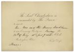 1842 Royal Invitation to Queen Victorias Buckingham Palace