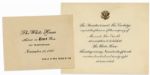 Calvin Coolidge Invitation to Dinner at the White House