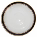 Ronald Reagan Presidential China Soup Bowl Set -- Beautiful Design in Navy and Gilt