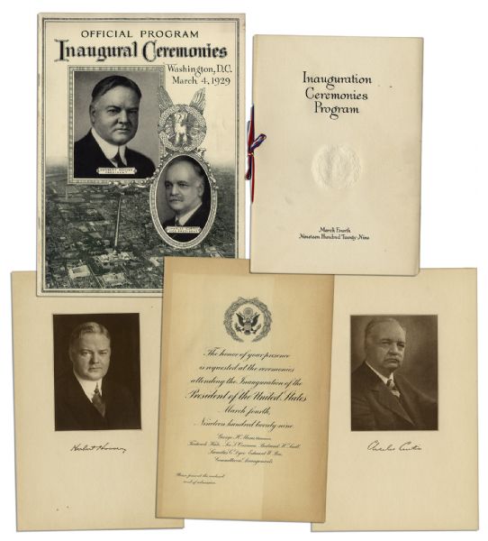 Herbert Hoover Inaugural Program & Invitation