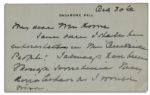 First Lady Edith Roosevelt Autograph Letter Signed
