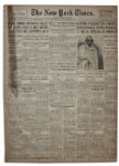 Gandhis Killing Is Announced on the Front Page of The New York Times Newspaper