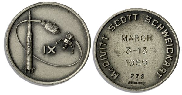 Jack Swigerts Personally Owned Apollo 9 Flown Robbins Medal -- Serial #273