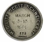 Jack Swigert's Personally Owned Apollo 9 Flown Robbins Medal -- Serial #273