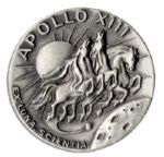 Jack Swigert's Personally Owned Apollo 13 Flown Robbins Medal -- Serial Number 145