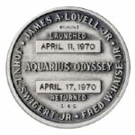 Jack Swigert's Personally Owned Apollo 13 Flown Robbins Medal -- Serial Number 145