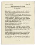 President John F. Kennedy 1962 Press Releases