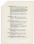 President John F. Kennedy Fact Sheet on the White House China Room -- With Interesting Content Detailing Each President's Addition to the China Collection
