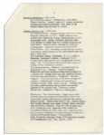 President John F. Kennedy Fact Sheet on the White House China Room -- With Interesting Content Detailing Each President's Addition to the China Collection
