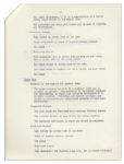 Jackie Kennedy White House Document -- Detailing the Famous Renovation of the White House