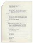 Jackie Kennedy White House Document -- Detailing the Famous Renovation of the White House