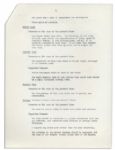 Jackie Kennedy White House Document -- Detailing the Famous Renovation of the White House