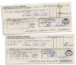 NFL Legend Bubba Smith Lot of Signed Documents -- Relating to His Finances & Acting Career