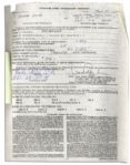 NFL Legend Bubba Smith Lot of Signed Documents -- Relating to His Finances & Acting Career