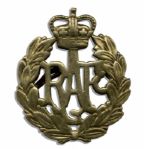 Two Royal British Commemorative Badges -- King George V Cypher & Royal Air Force Badge